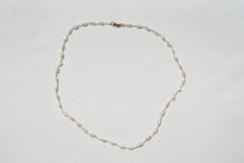Load image into Gallery viewer, Pearl necklaces on White Silk | Ready To Ship
