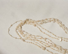 Load image into Gallery viewer, Pearl necklaces on White Silk | Ready To Ship
