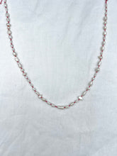 Load image into Gallery viewer, Pearl necklaces on Red Silk  | Ready To Ship
