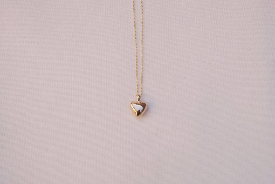 Puffed Heart Pendant  | Bronze | Ready To Ship